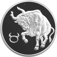  2003. 2 рубля. Телец, фото 1 