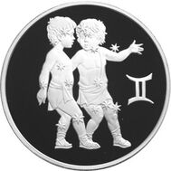  2004. 3 рубля. Близнецы, фото 1 