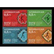  2017 Азербайджан 1194-1197 Исламские игры солидарности. Футбол. Теннис. Гимнастика. Бокс. 4 Марки., фото 1 