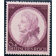  1941. Германия. Рейх. 810. 150 лет со дня смерти Моцарта, фото 1 