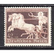  1940. Германия. Рейх. 747. Коричневая лента. Древняя колесница, фото 1 