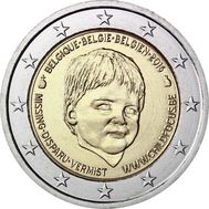  2 евро 2016 «20-летие европейского центра Child Focus» Бельгия, фото 1 