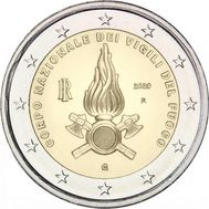  2 евро 2020 «Национальный корпус пожарных» Италия, фото 1 