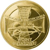  2 злотых 2005 «60-летие окончания Второй мировой войны» Польша, фото 1 