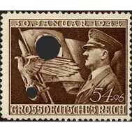  1944. Германия. Рейх. 865. 11 лет со дня прихода Адольфа Гитлера к власти, фото 1 