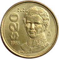  20 песо 1985 Мексика, фото 1 