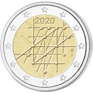  2 евро 2020 «100-летие университета Турку» Финляндия, фото 1 