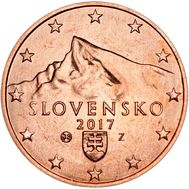  5 евроцентов 2017 Словакия, фото 1 