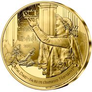  1/4 евро 2021 «200 лет со дня смерти Наполеона I. Лувр» Франция, фото 1 