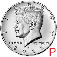  50 центов 2022 «Джон Кеннеди» США P, фото 1 