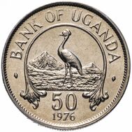  50 центов 1976 Уганда, фото 1 