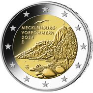  2 евро 2024 «Мекленбург-Передняя Померания (холм Кёнигсштуль)» Германия, фото 1 