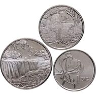  Комплект разменных монет Зимбабве 2024 (3 монеты), фото 1 