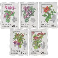  1993. 77-81. Комнатные растения. 5 марок, фото 1 