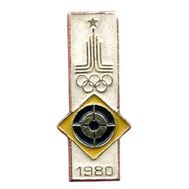  Значок «Стрелковый спорт. Олимпиада-80 в Москве» СССР, фото 1 