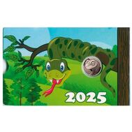  Жетон СПМД «Год Змеи» 2024/2025 в календаре (зеленый), фото 1 