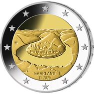 2 евро 2025 «Петля Саара (Сааршляйфе)» Германия, фото 1 