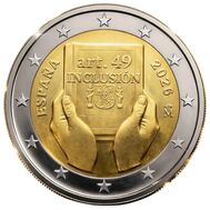  2 евро 2026 «Инвалидность: защита, права и инклюзия» Испания, фото 1 