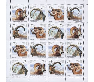  Лист «Фауна России. Дикие козлы и бараны» 2013, фото 1 