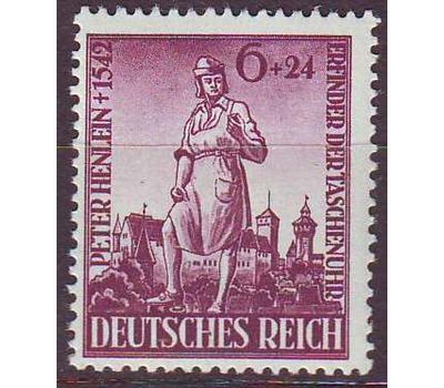  Почтовая марка «Памятник часовщику Петеру Хенляйну» Третий Рейх 1942, фото 1 