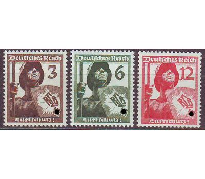  3 почтовые марки «Служба противовоздушной обороны» Третий Рейх 1937, фото 1 