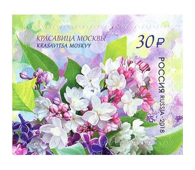  Лист с марками «Флора России. Сирень» Россия, 2018, фото 3 