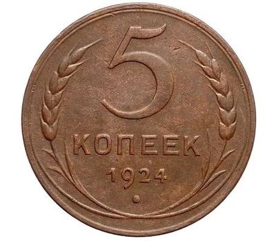  Монета 5 копеек 1924, фото 1 
