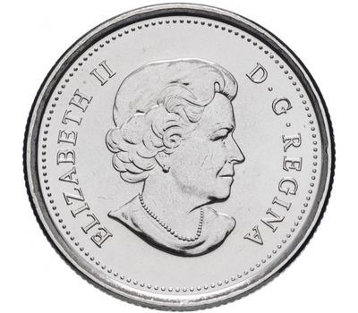 Монета 25 центов 2011 «Природа Канады — Сапсан» Канада (обычная), фото 2 