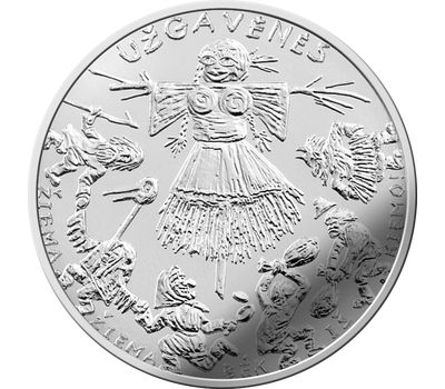  Монета 1,5 евро 2019 «Ужгавенес — Масленица» Литва, фото 1 