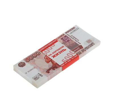  Пачка банкнот 5 000 рублей с Президентом (сувенирные), фото 4 