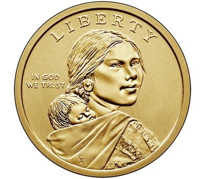  Монета 1 доллар 2003 «Парящий орёл» США P (Сакагавея), фото 2 