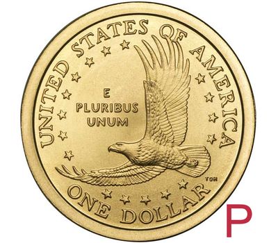  Монета 1 доллар 2003 «Парящий орёл» США P (Сакагавея), фото 1 