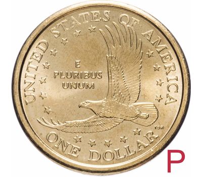  Монета 1 доллар 2007 «Парящий орёл» США P (Сакагавея), фото 1 
