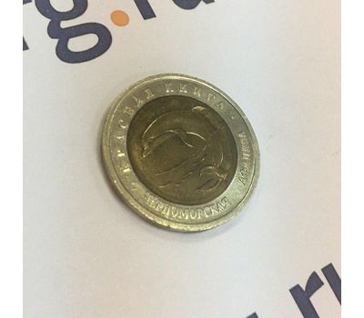  Монета 50 рублей 1993 «Красная книга: Черноморская афалина», фото 3 