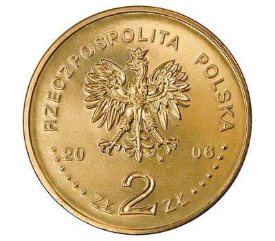  Монета 2 злотых 2006 «Пястовский всадник» Польша, фото 2 
