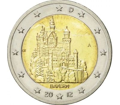  Монета 2 евро 2012 «Федеральные земли: Бавария» Германия, фото 1 