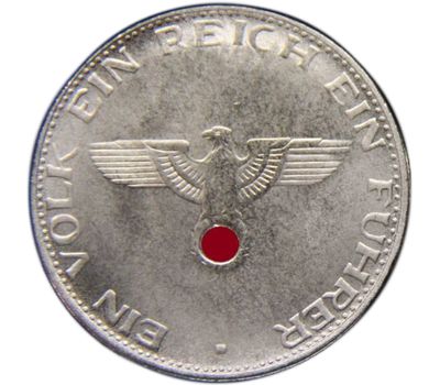  Коллекционная сувенирная монета 1945 «Адольф Гитлер 1889-1945», фото 2 