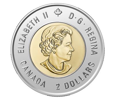  Монета 2 доллара 2020 «75 лет со дня окончания Второй Мировой войны» Канада (цветная), фото 2 
