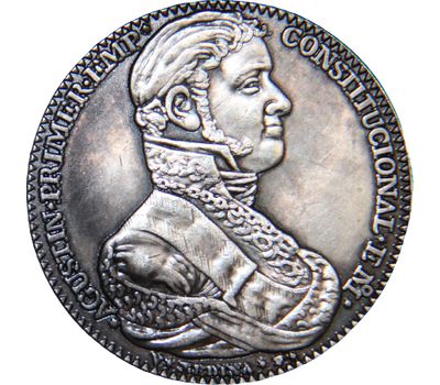  Монета 8 реалов 1822 Мексика (копия), фото 2 