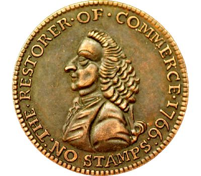  Торговый жетон Георга III 1766 Великобритания (копия), фото 2 
