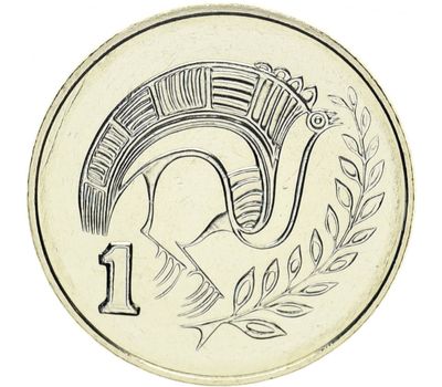  Монета 1 цент 2004 Кипр, фото 1 