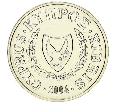  Монета 1 цент 2004 Кипр, фото 2 