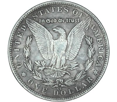 Коллекционная сувенирная монета хобо никель 1 доллар 1881 «Лев» США, фото 2 