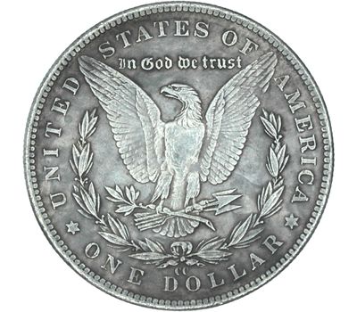  Коллекционная сувенирная монета хобо никель 1 доллар 1878 «Драккар викингов» США, фото 2 