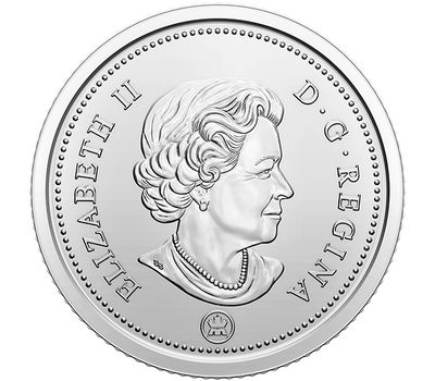  Монета 10 центов 2021 «100 лет шхуне «Синеносая» Канада, фото 2 