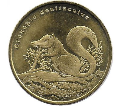  Монета 5 долларов 2021 «Саблезубая белка» Остров Биоко (Гвинея), фото 1 