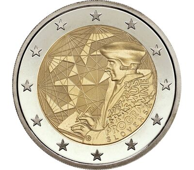  Монета 2 евро 2022 «35-летие программы «Эразмус» Словакия, фото 1 