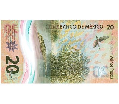  Банкнота 20 песо 2021 «200 лет Независимости» Мексика Пресс, фото 2 