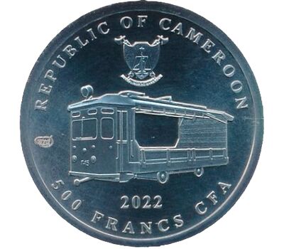  Монета 500 франков 2022 «25 лет фильму «Брат» Камерун, фото 4 