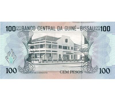  Банкнота 100 песо 1990 Гвинея-Бисау Пресс, фото 2 